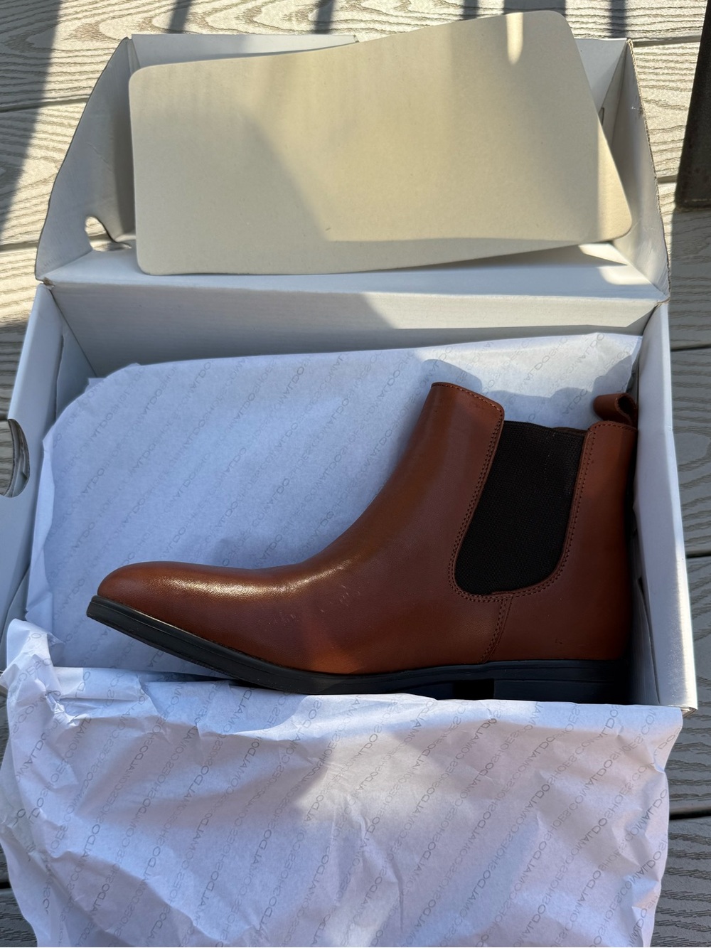 ALDO Wicoeni Cognac Brown Chelsea Ankle Boots Women’s Size 6.5 – New